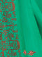 Sea Green Cotton Linen Saree with Green Blouse - VANYA