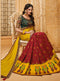 Vanya Zari Embroidered Yellow Silk Saree with Green Embroidered Blouse Designer Saree - VANYA