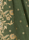 Vanya Zari Woven Green Silk Saree with Maroon Designer Woven Blouse