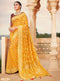 Vanya Zari Woven Mustard Yellow Silk Saree with Wine Designer Stone Work Blouse