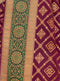 Vanya Zari Woven Maroon Silk Saree with Green Designer Woven Blouse