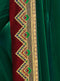 Vanya Zari Embroidered Women Woven Silk Saree Dark Green with Maroon Embroidered Blouse Designer Saree