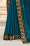 ladies saree, blue saree. new fancy saree, latest saree collection, best saree design